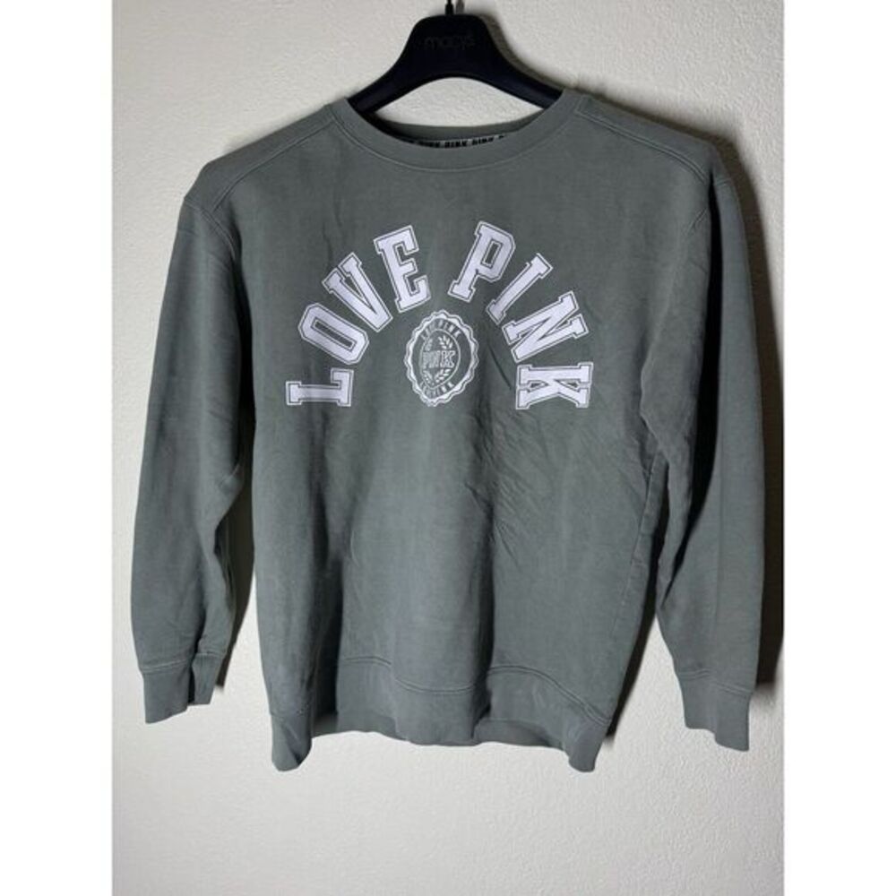 Women's Victoria's Secret Love‎ Pink Pull Over Sweatshirt Size Small